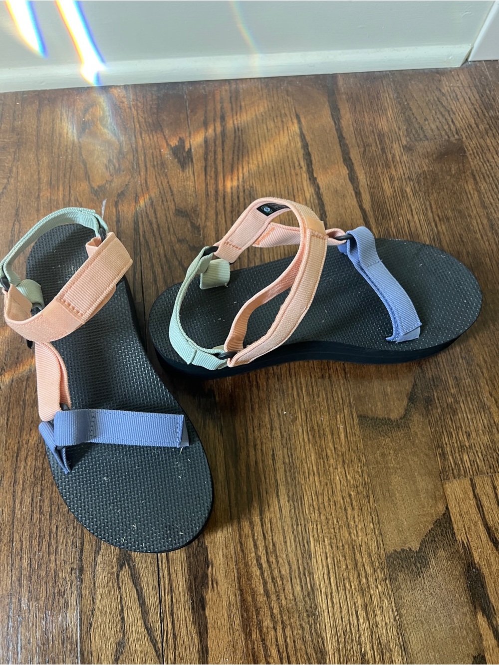 Teva Women’s Pastel Multi-Color Strap Sandals
